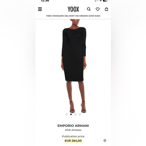 REDUCED!!!Emporio Armani, High Quality LBD Classic! Size 4 (40) - Picture 13 of 17